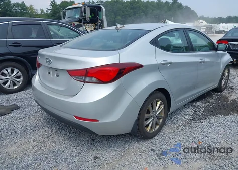 2016 Hyundai Elantra Se from USA, damaged, VIN 5NPDH4AE0GH653789